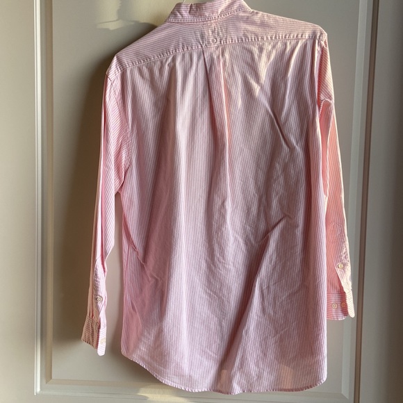 Polo Ralph Lauren - pink/white seersucker dress shirt - Picture 10 of 14
